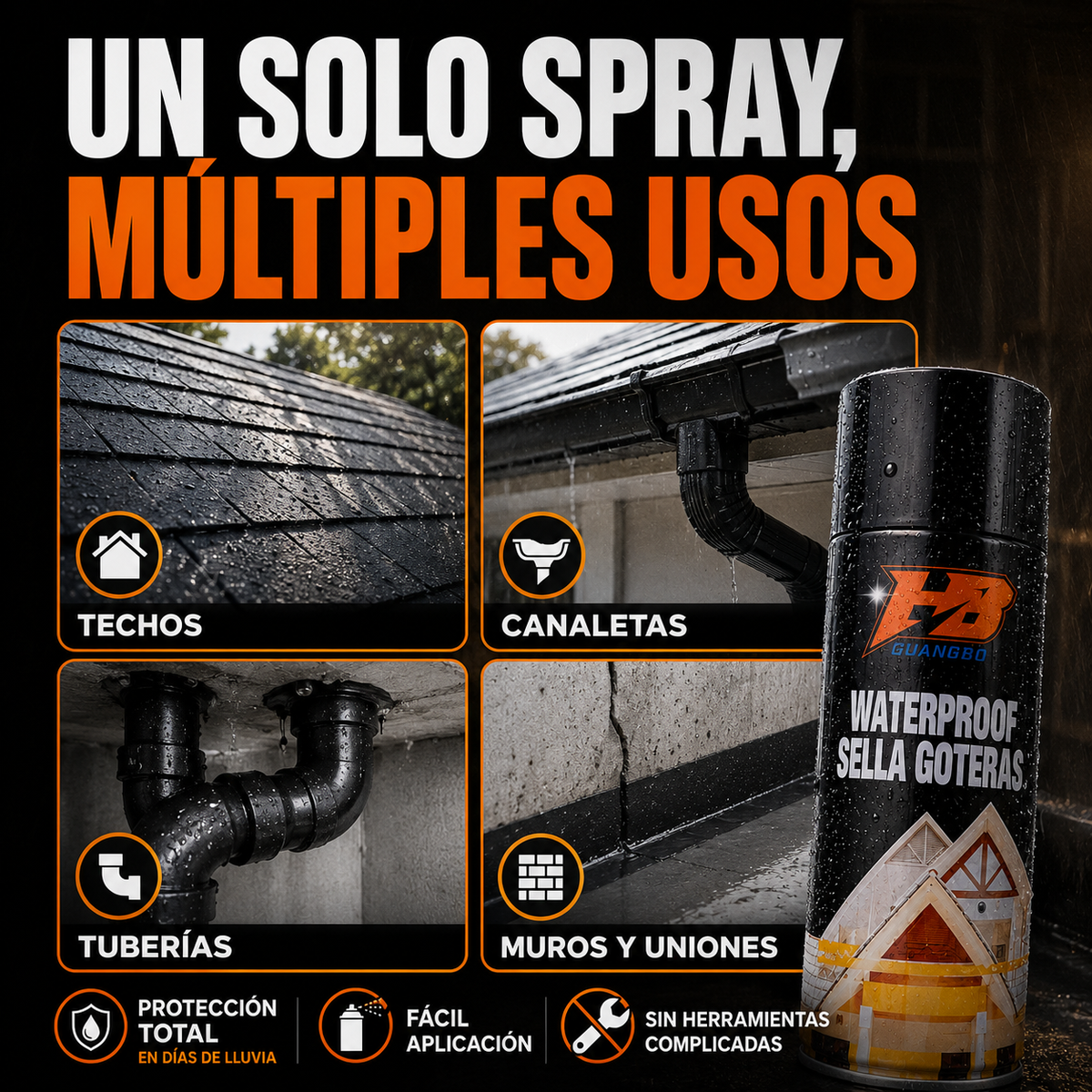 Spray Sellador Antigoteras | Sella y Protege contra Filtraciones