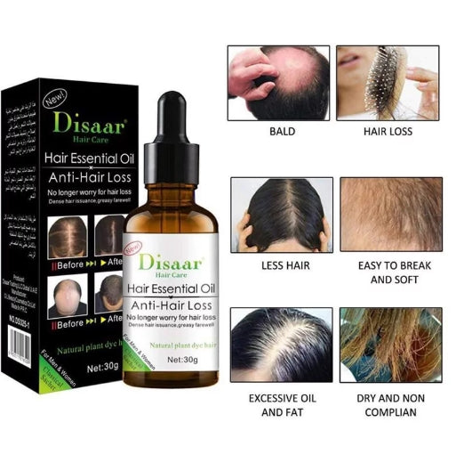Aceite Profesional Anticaída Disaar® – Potencia el Crecimiento y Fortalece tu Cabello desde la Raíz