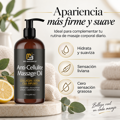2X1 Naturals™ Colágeno | Aceite Reafirmante Anticelulitis 480 ml